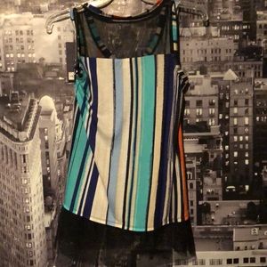 Multi striped tank top